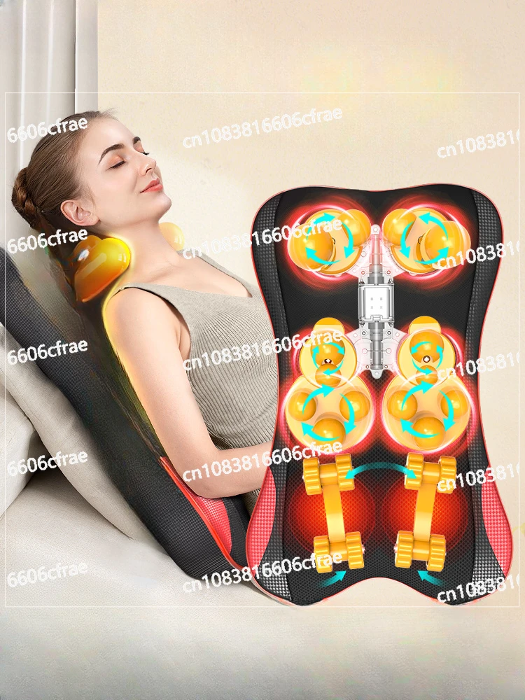 

Massager Back Waist Cervical Spine Shoulder Strength Meridian Kneader Pillow Home Full Body Automatic Multifunctional Cushion