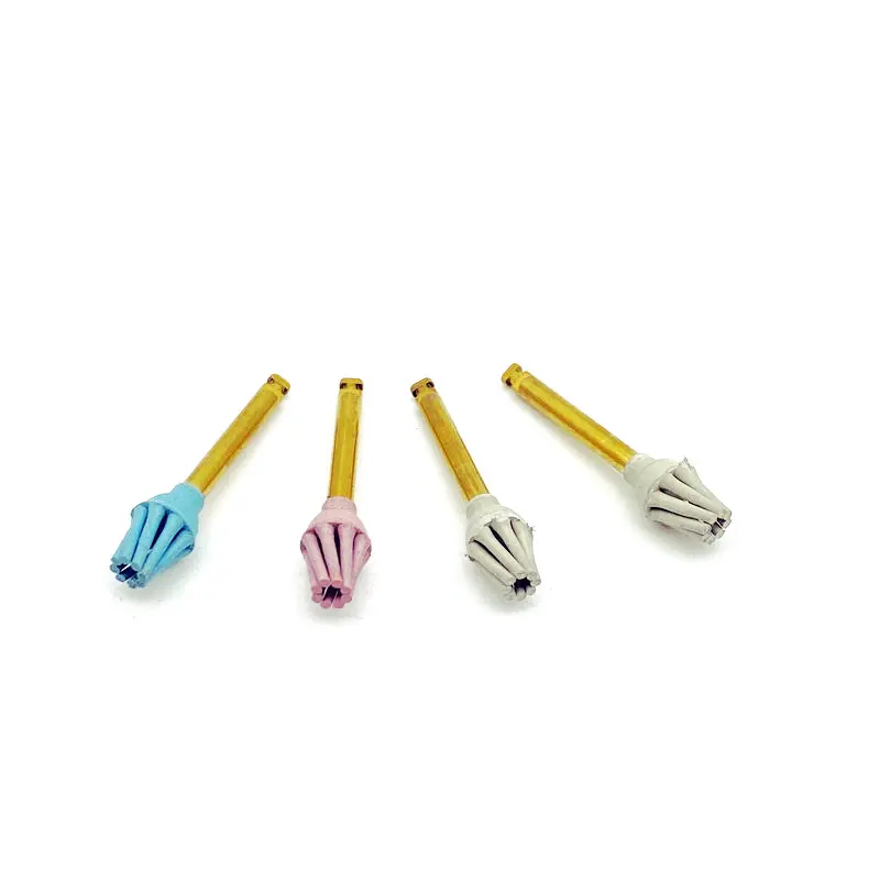 Kit Polonês Composto Dental, Porcelana PolisherTeeth Polishing Bur, Contra Ângulo Espiral Flex Escova, 4Pcs por Conjunto