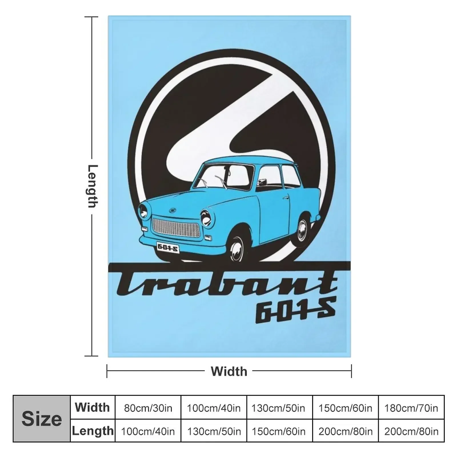 TRABANT 601 Throw Blanket Cute Plaid Soft Beds Blankets