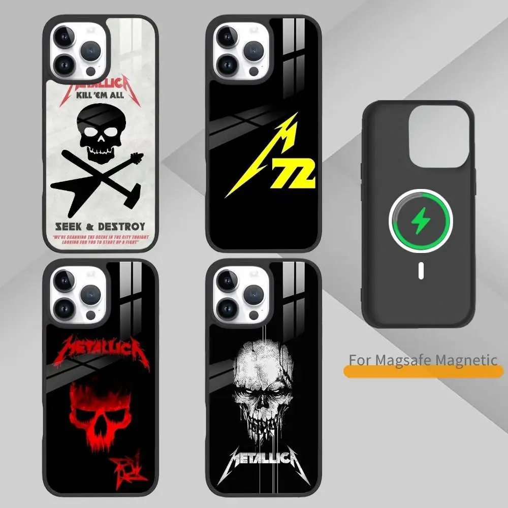 

72 Seasons S-Metallica Phone Case For iPhone 14,16,15,13,17,12,Plus,Pro,Max Magnetic For Magsafe Frosted Cover