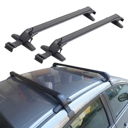 2pcs 110-115cm Universal Vehicle Car Roof Mounting Rack Car Roof Racks Cross Bar Anti-theft Lockable Bars Roof Racks with Keys