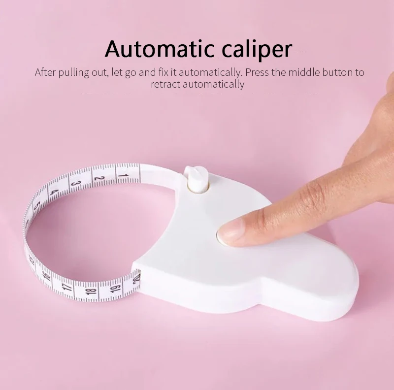 Self-tightening Body Measuring Tape Ruler 150cm/60 Inch Sewing Tailor Dressmaking Measure Ruler Meter Film for Waist Chest Legs
