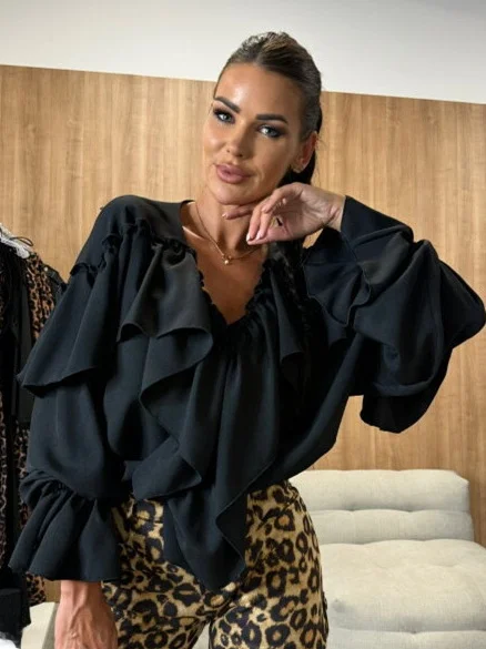 

Pure Color V-ne Long Sve irt Топ Casual Sle Women's Premium Faion Pure Color Long Sve V-ne irt