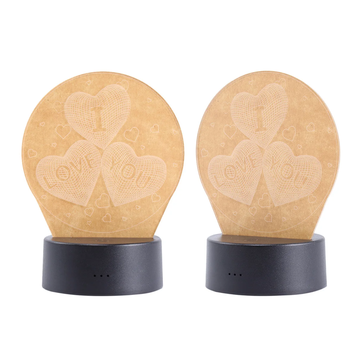 

Multicolor 3D Heart Night Light USB Powered Lamp for Girls Decor Changing Mood Light for Living Room