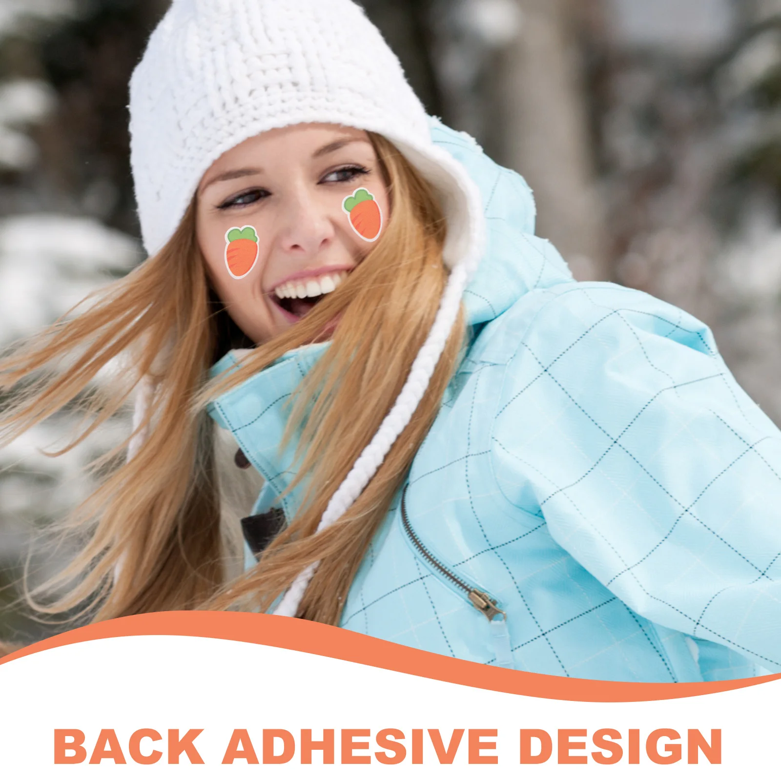 4 قطع من ملصقات الوجه الرياضية الخارجية المضادة للتجميد، ملصق شتوي مقاوم للرياح وجيد التهوية وصديق للبشرة للتزلج والمشي لمسافات طويلة وركوب الدراجات