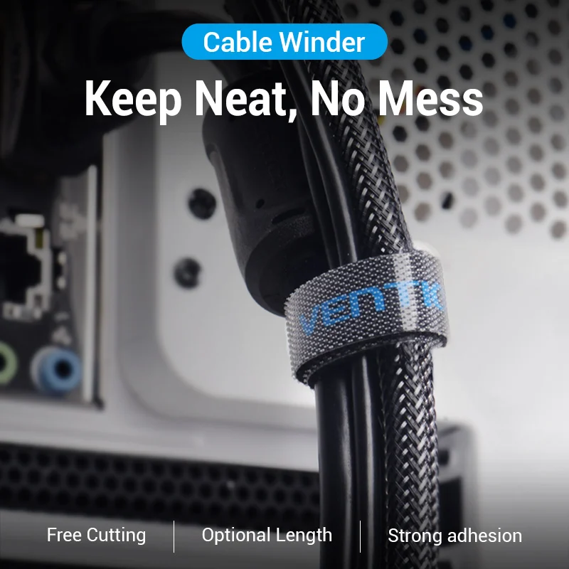 Vention 1-5m منظم سلك اللفاف العلاقات سماعة الماوس إدارة الحبل شاحن USB كابل حامي آيفون سامسونج Xiaomi