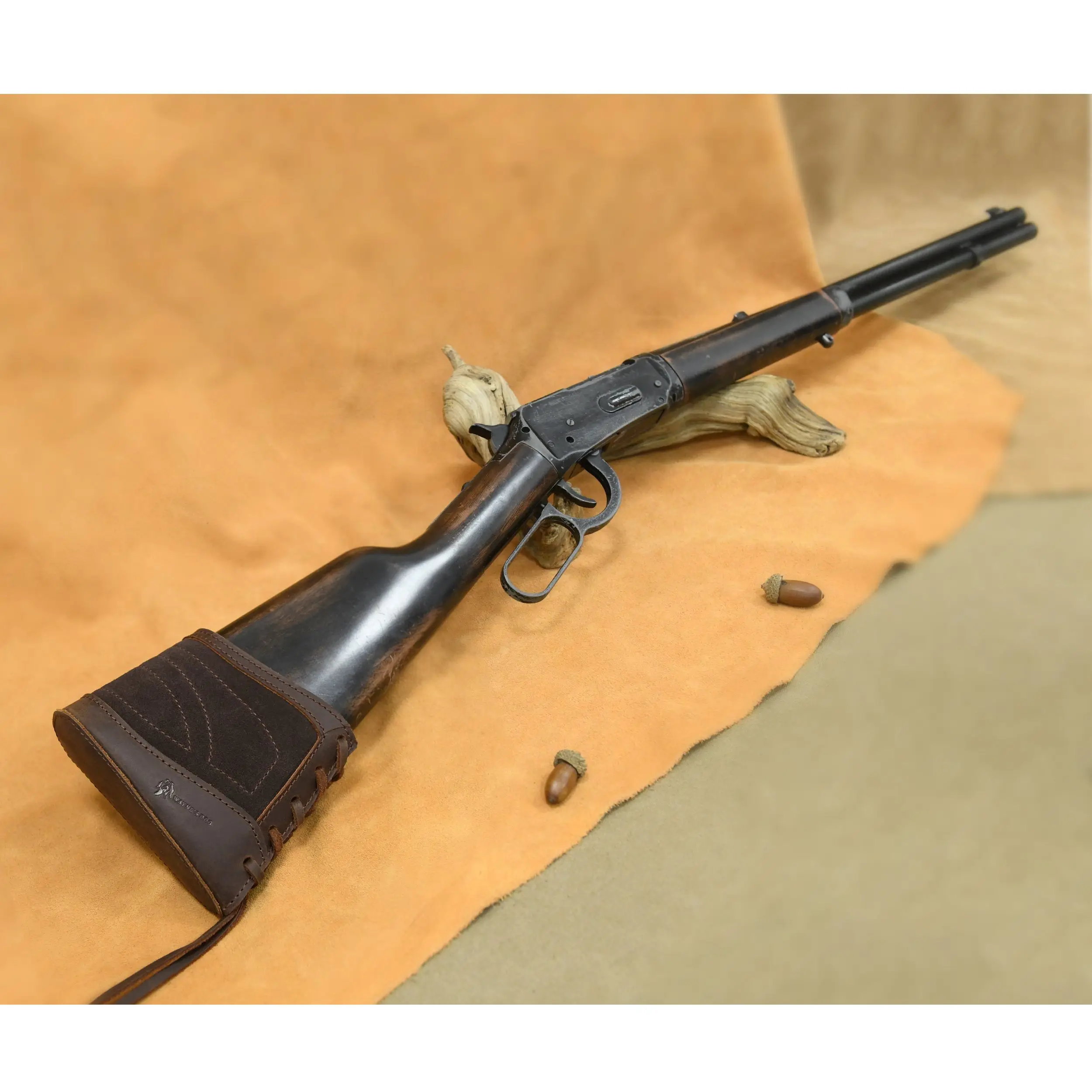 Suede Leather Gun Recoil Pad for Rifle Shotgun ,Gun Buttstock Cover Extension For Right Handed