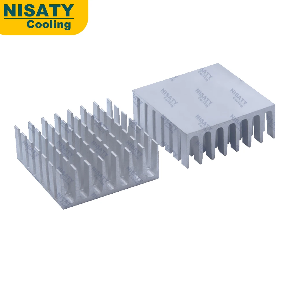 Bulk Pack 100/50/20pcs Aluminum Heat Sink Radiator 28x28x11mm Cooling Fin Multiple Colors for Electronics Cooling