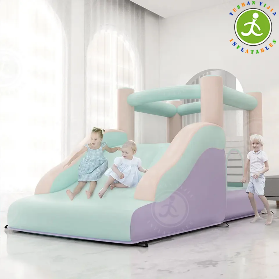 Nadmuchiwany domek Bounce House Combo na zewnątrz i wewnątrz, nowoczesny zamek z ośmiokątnym miękkim pojemnikiem na kulki, najlepsza konstrukcja,