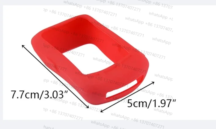 LETAOSK Soft Silicone Skin Shell Case Cover Protector Fit For Wahoo Elemnt Bolt GPS Bike Computer Black/Red 7.7x5x1.8cm
