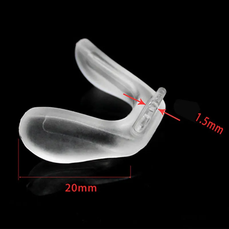 Transparent U Shape Silicone Conjoined Children\'s Eyeglass Soft Nose Pads For Glasses Anti-Slip Insert Nose Pad