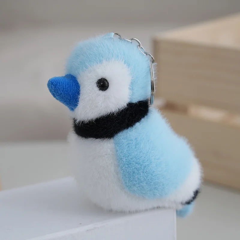 Wholesale 24pcs/lot 12cm Cute Animals Parrot Toucan Plush Keyring TOys Dolls Key chain gifts