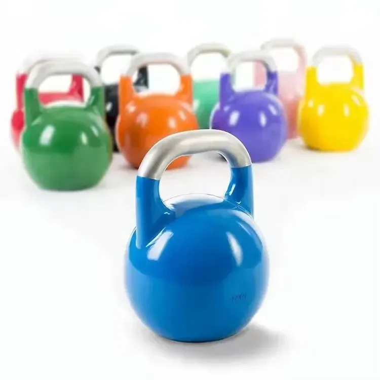 High grade colorful cast iron kettlebell for sale weightlifting competition kettlebell