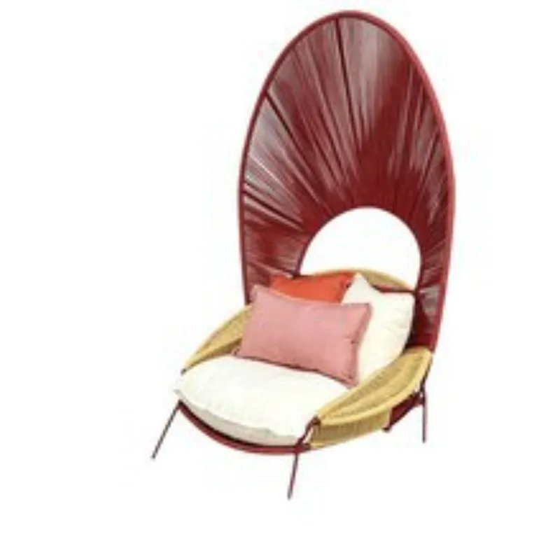 

Outdoor sofa courtyard outdoor deck chair villa garden open-air beach waterproof sunscreen sofa handmade rope deck chair