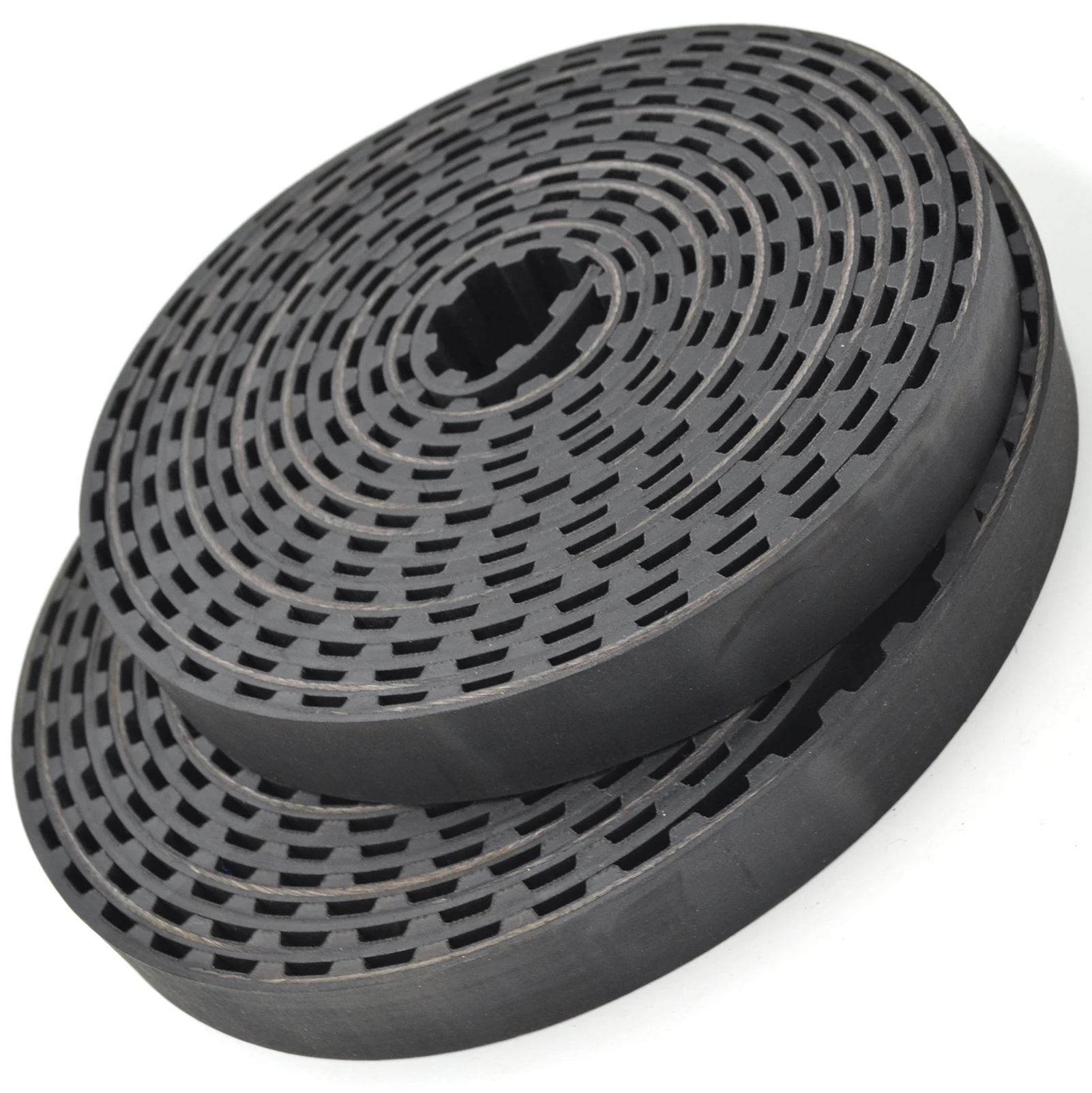 POWGE Trapezoidal PU T10 Open Timing belt width 10/15/20/25/30/32/40/50mm Polyurethane steel Rubber fiberglass core T10 pulley
