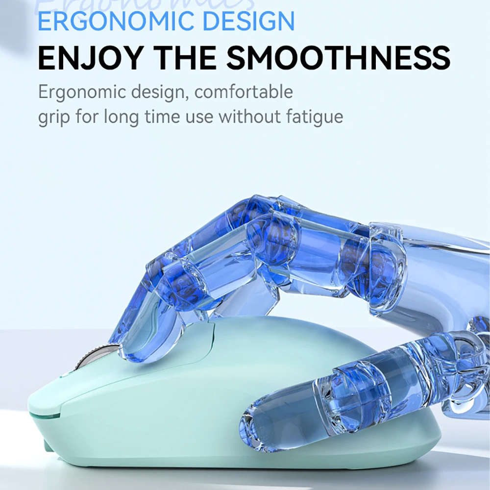 Ratón inalámbrico Bluetooth 5,4 para iPad Samsung Huawei MiPad Android Windows Tablet 1600DPI 2,4G ratón recargable para ordenador portátil y PC