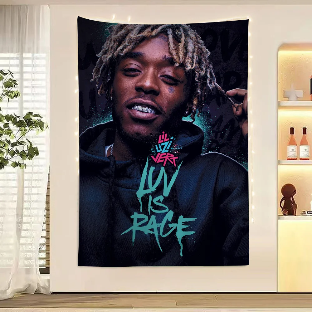 

P-Playboies-C-Carti Music Star Cartoon Tapestry Bohemian Wall Tapestries Mandala Wall Hanging Sheets