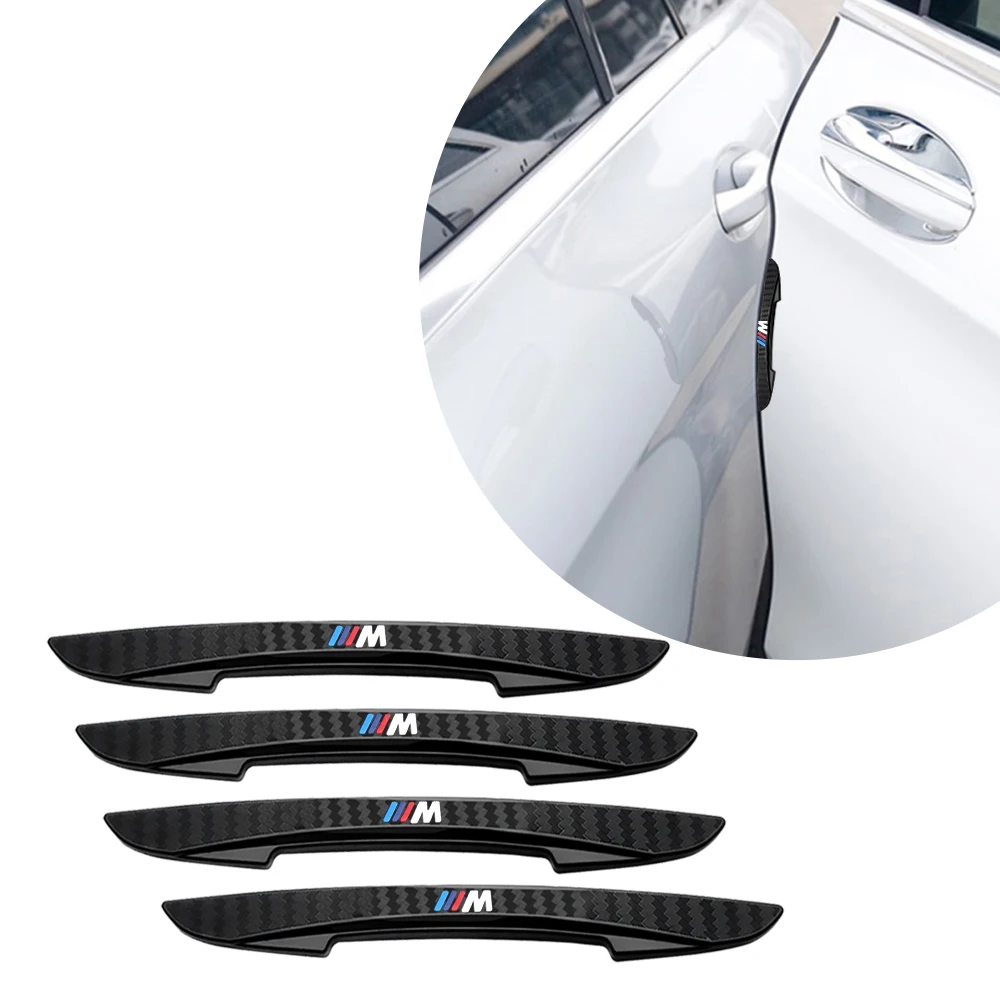 4PCS Car Door Edge Anti Collision Strips Auto Protector Stickers Accessories For BMW M M3 M5 F10 F30 F20 E28  E36 E39 E46 E91 X1