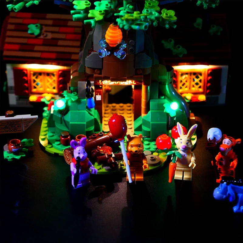 Kit luci a LED fai da te RC per LEGO 21326 Winnie The Pooh Tree House (solo luce a LED, senza modello di blocchi)