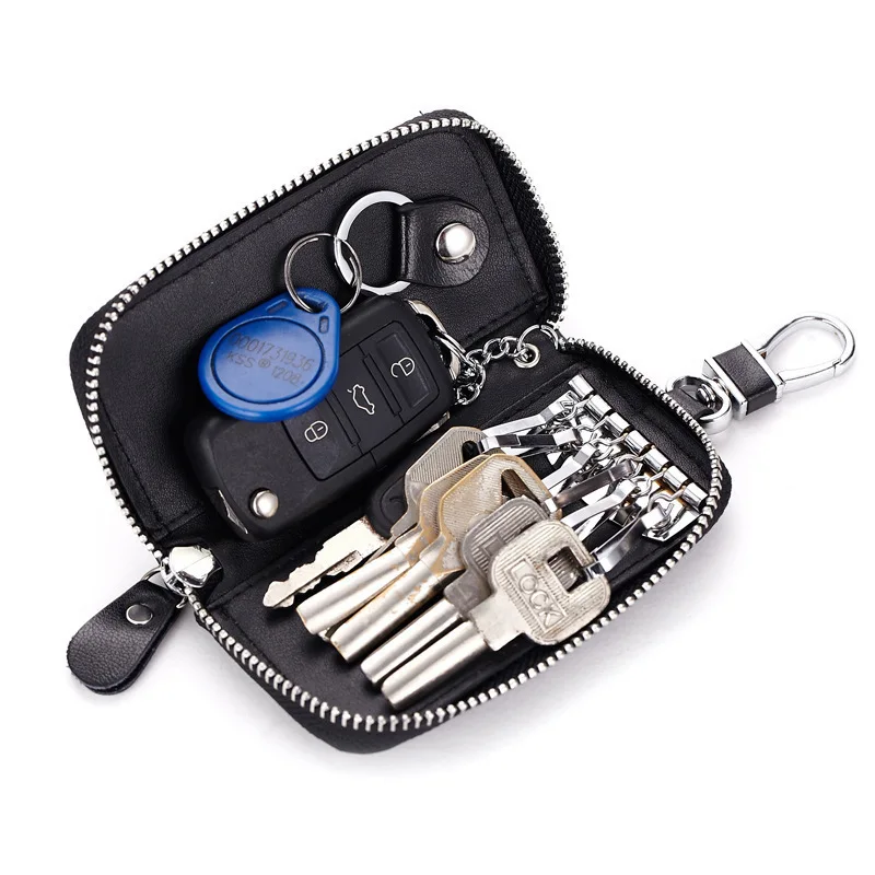 Rits Sleutels Huishoudster Echt Lederen Huishoudster Sleutel Organizer Sleutelhanger Auto Sleutelhanger Portemonnee Keysmart Tas Tas Sleutels Etui