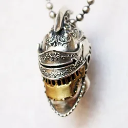 Fashion DIY Knife Beads Tools Jewelry Pendant White Brass Classic Roman Knight Helmet Skull EDC Keychain Accessories Hangings