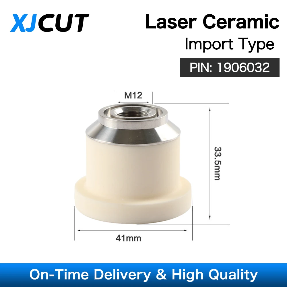 Imagem -02 - Xjcut-importação tipo Laser Cerâmica Bocal Titular 1906032 para Trudisk Fibra Corte Cabeça Parte Cooline Atacado Alta Qualidade