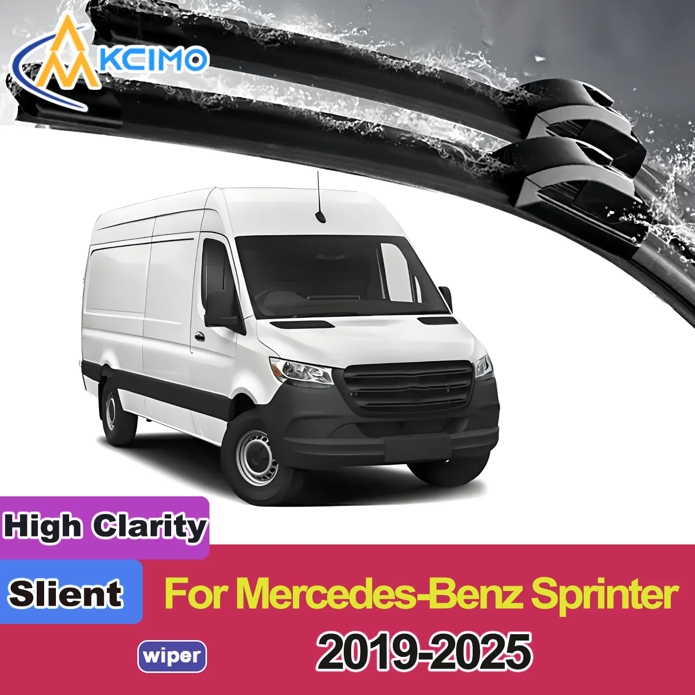 

2PCS New Front Windshield Wiper Blade for Mercedes-Benz Sprinter VS30 2019-2025 Front Windshield Auto Wipers Blade Accessories