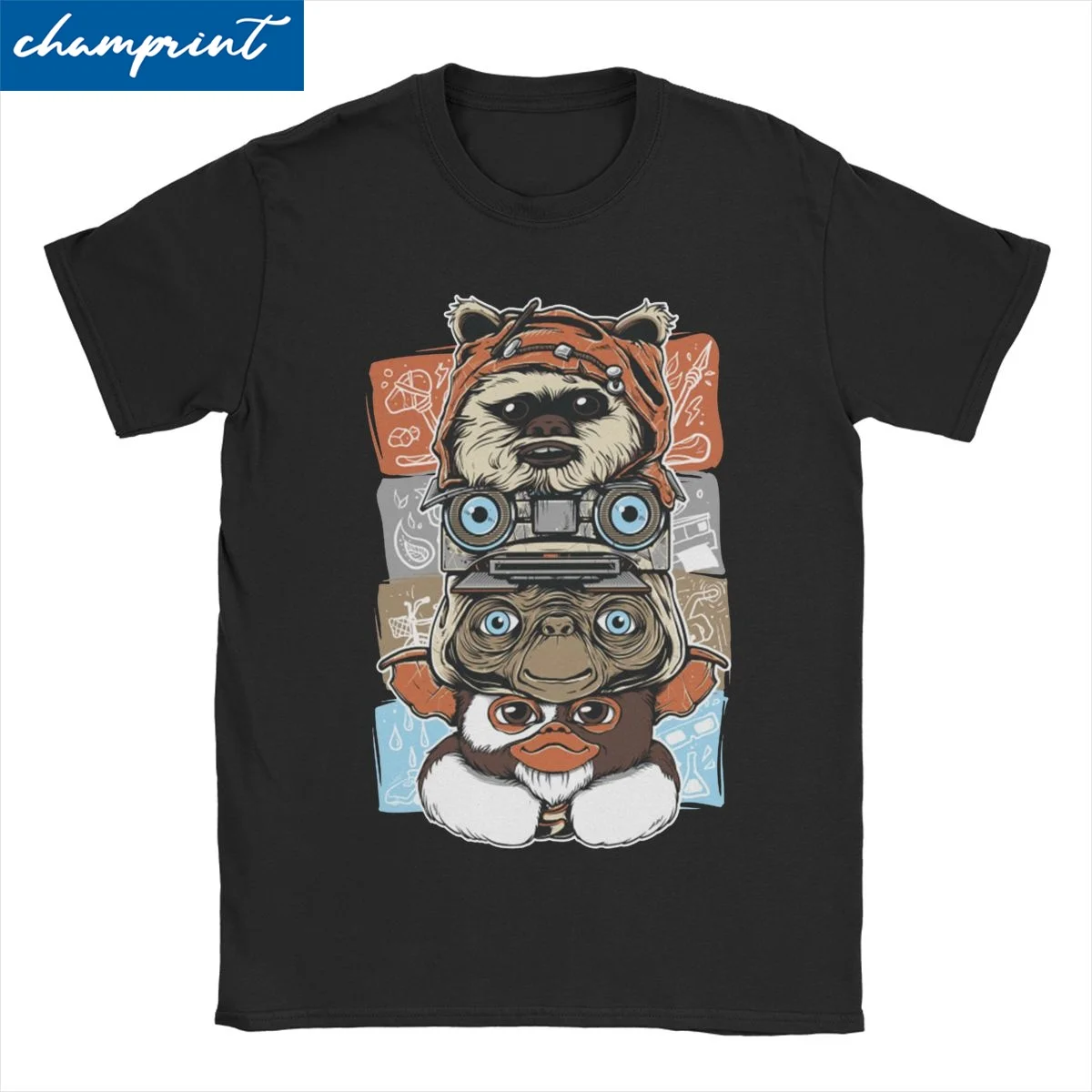 T-Shirts Men Women Gremlins Gizmo Monster Gremlin Casual 100% Cotton Tees O Neck Short Sleeve T Shirts Original Clothing