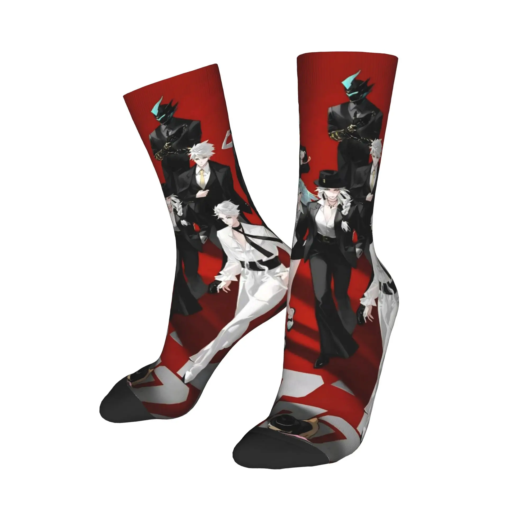 Calcetines para hombre y mujer, medias antideslizantes, cálidas y suaves, diseño de moda de otoño, calcetines para exteriores