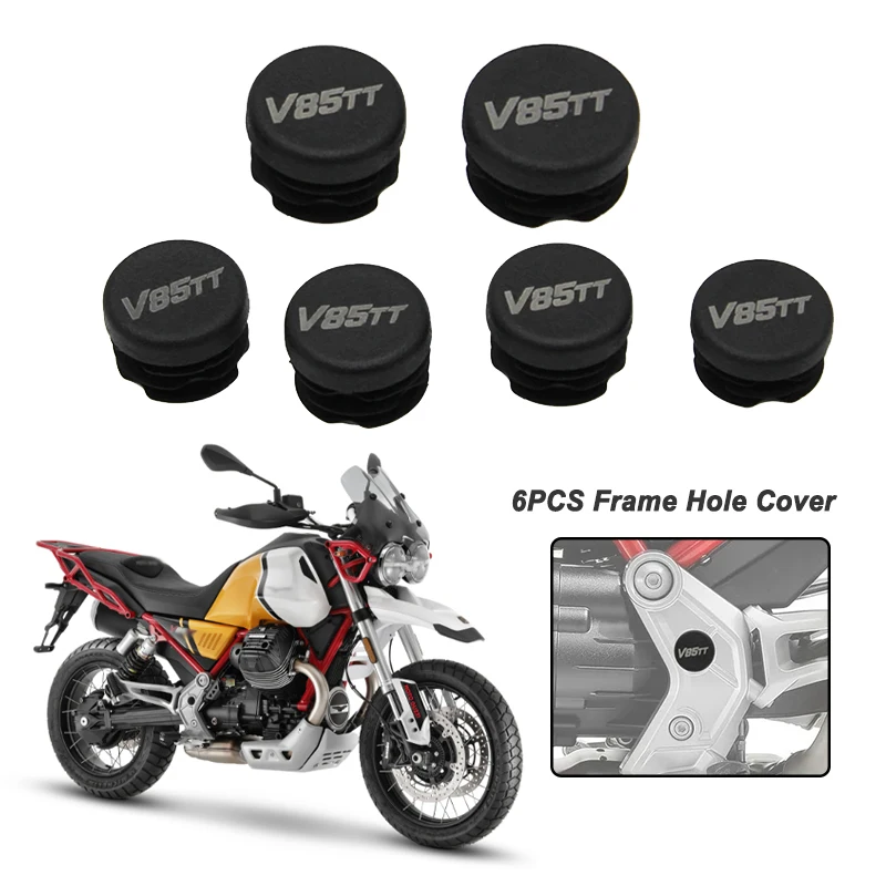 Motorcycle Accessories Frame Hole Cover Caps Plug Decorative Frame Cap Set fits For MOTO GUZZI V85TT V85tt 2019-2022 2020 2021