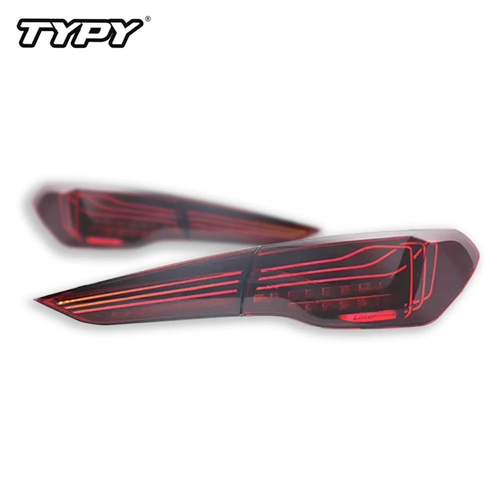 TYPY Car Lights Rear Tail Lamps for BMW 4 Series G22 Taillights Assembly Upgrade M4 CSL Style Sequential Turn Signal 2020-2023