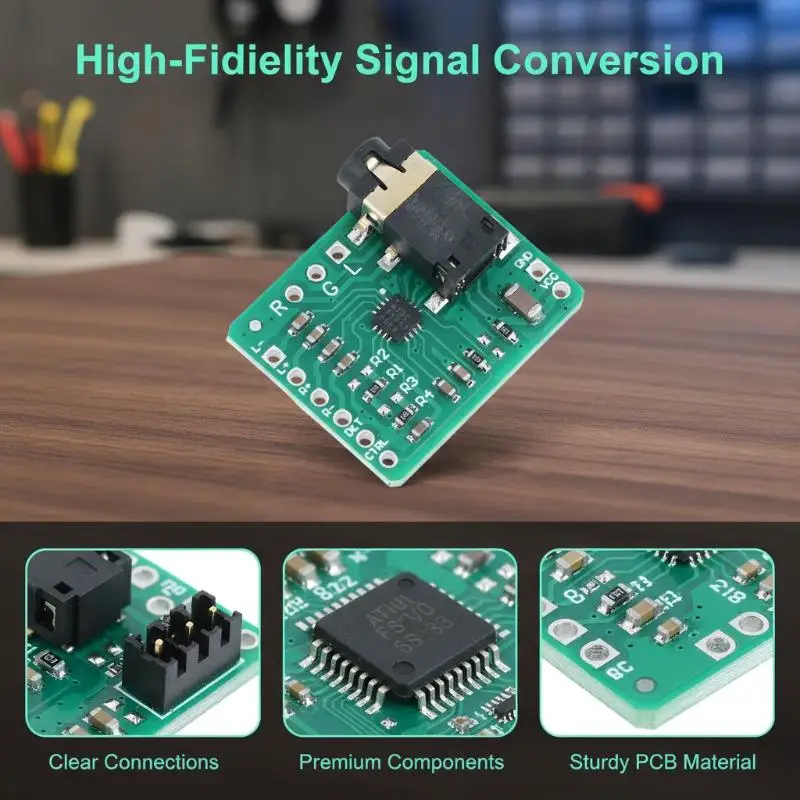2026NEW TPA6132 Headphone lifier Module 2.3-5.5V DC HiFi Stereo Earphone  Board for DAC PCM5102 DIY Pocket Audio Equipment