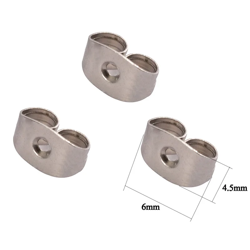 100 Stück Goldene Edelstahl-Ohrstecker 3-8mm mit Flachkopf, DIY Runde Ohrring-Rohlinge, Ohrstecker-Basen für Schmuckherstellung, Ohrring-Verschlüsse – Detail 5