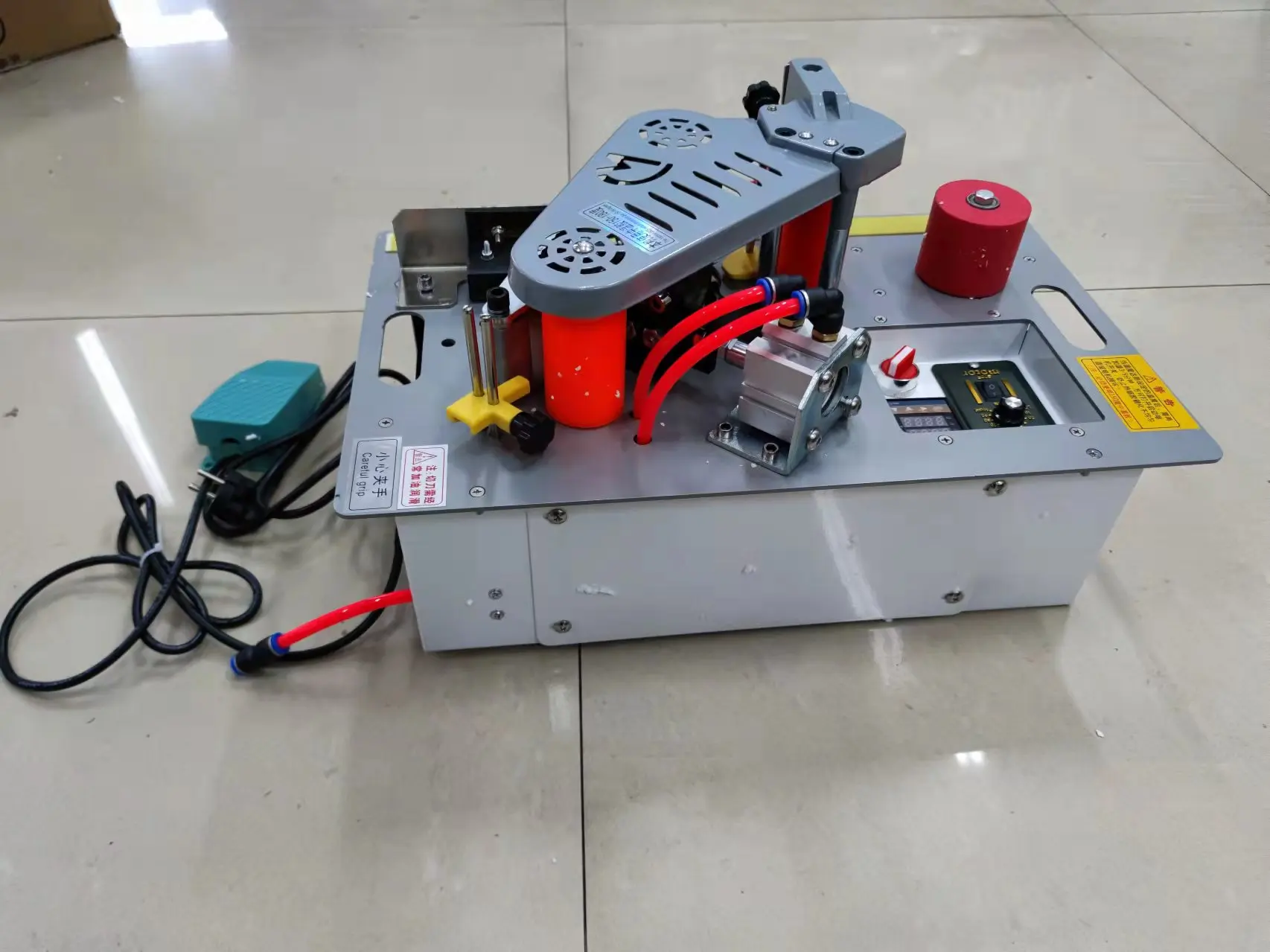 Saw table mini edge banding machine woodworking machinery saw table multi-function 15KG edge band width 6-60mm