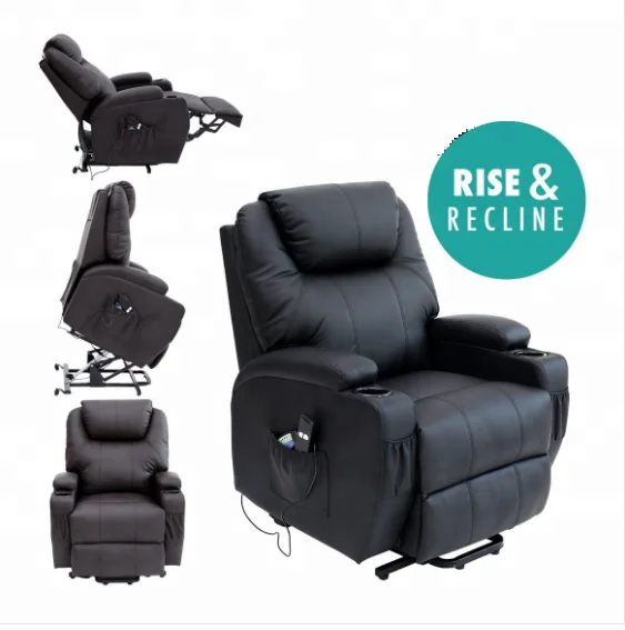 Electric leather  rise lift arm recliner sofa chair 84 * 90 * 103CM