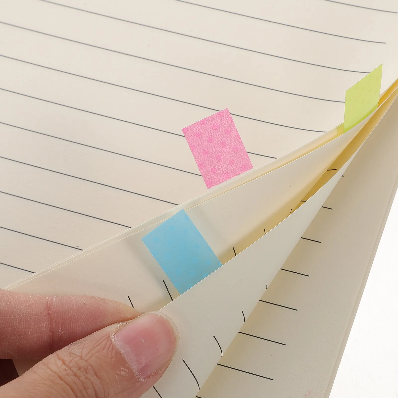 

6Packs Index Tabs Sticky Page Marker Labels Colorful Self-Adhesive Paper Page Guiding Tabs Perfect for School Office Study