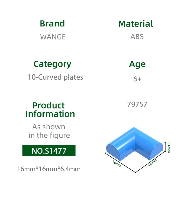 Wange156 sztuk/partia 79757 płyta 2X2X2/3 zewnętrzne łuki i archi klocki Moc kolorowe akcesoria kompatybilne z cegłą DIY zapasowe P
