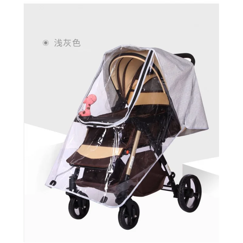 

Universal Baby Carriage Rain Cover Stroller Windshield Baby Stroller Umbrella Car Rain Cover Cozy Perambulator Raincoat