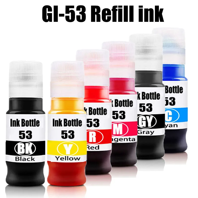 

GI-53 GI 53 gi53 Dye ink for Canon PIXMA G550 G650 printer GI-13 GI-23 GI-33 GI-43 GI-53 GI-63 GI-73 GI-83 refill dye ink