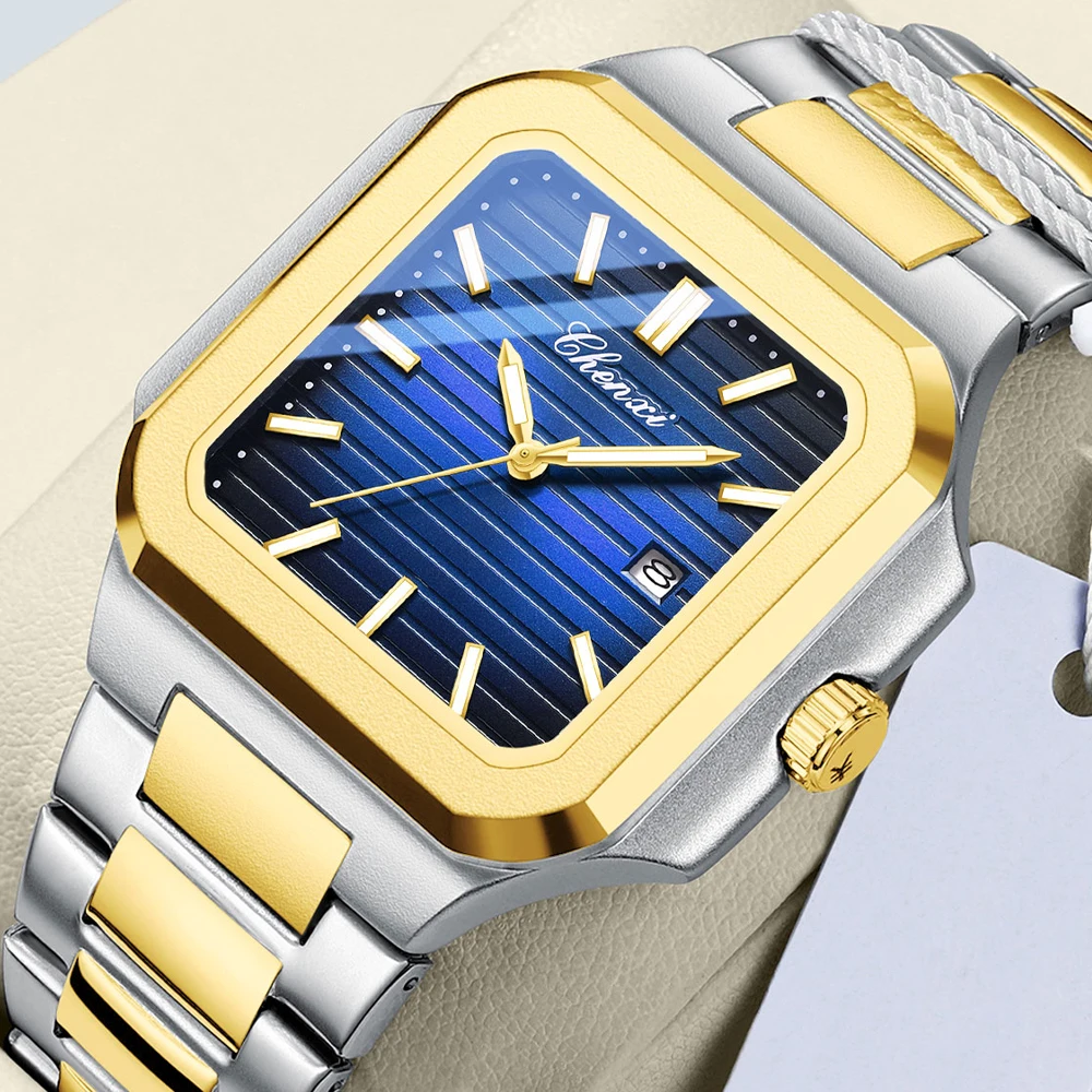 CHENXI Jam Tangan Pria Bisnis  - Cartier Watch Tank ulasan dan harga