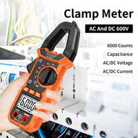 Aicevoos Digital Clamp Meter,AC/DC 600V Voltage,6000 Counts,600A AC/DC Current,Auto Rang,True RMS Multimeter,Ammeter Tester
