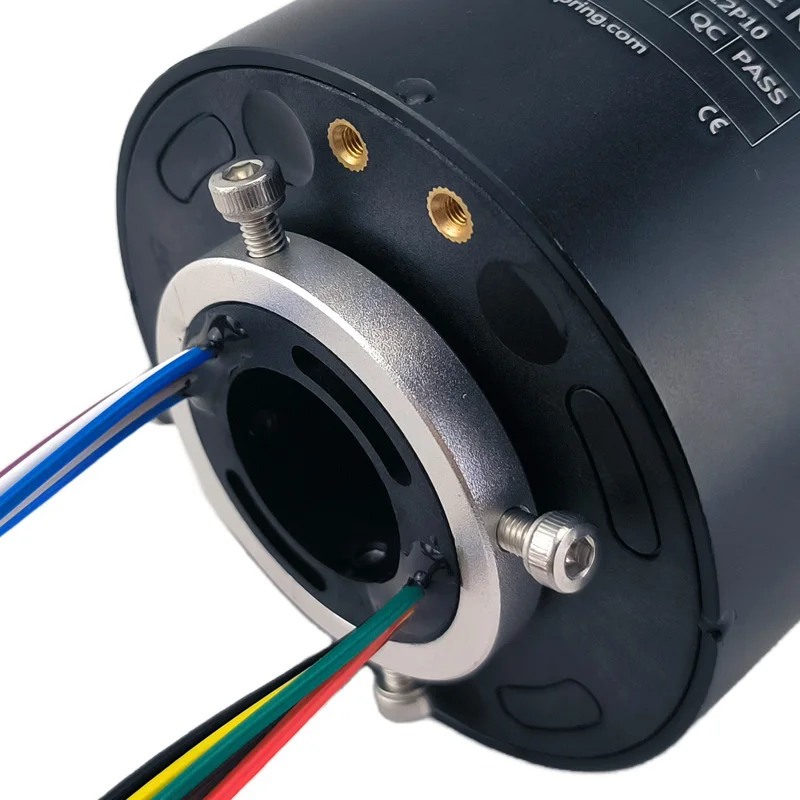 

12-Way 10A Motor Slip Ring 25.4mm Inner Diameter 86mm Outer Diameter Rotating Collector Electrical Contacts Contact Materials