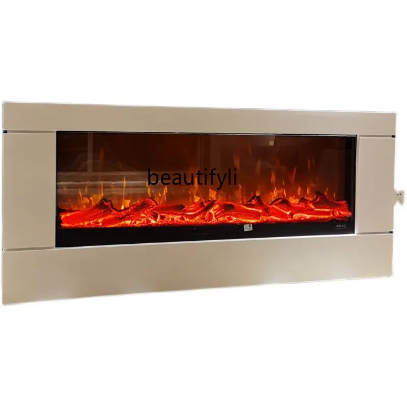 

Minimalist Fireplace TV Cabinet Decoration Modern Light Luxury Villa Hallway Designer Simulation Flame Electric Stove