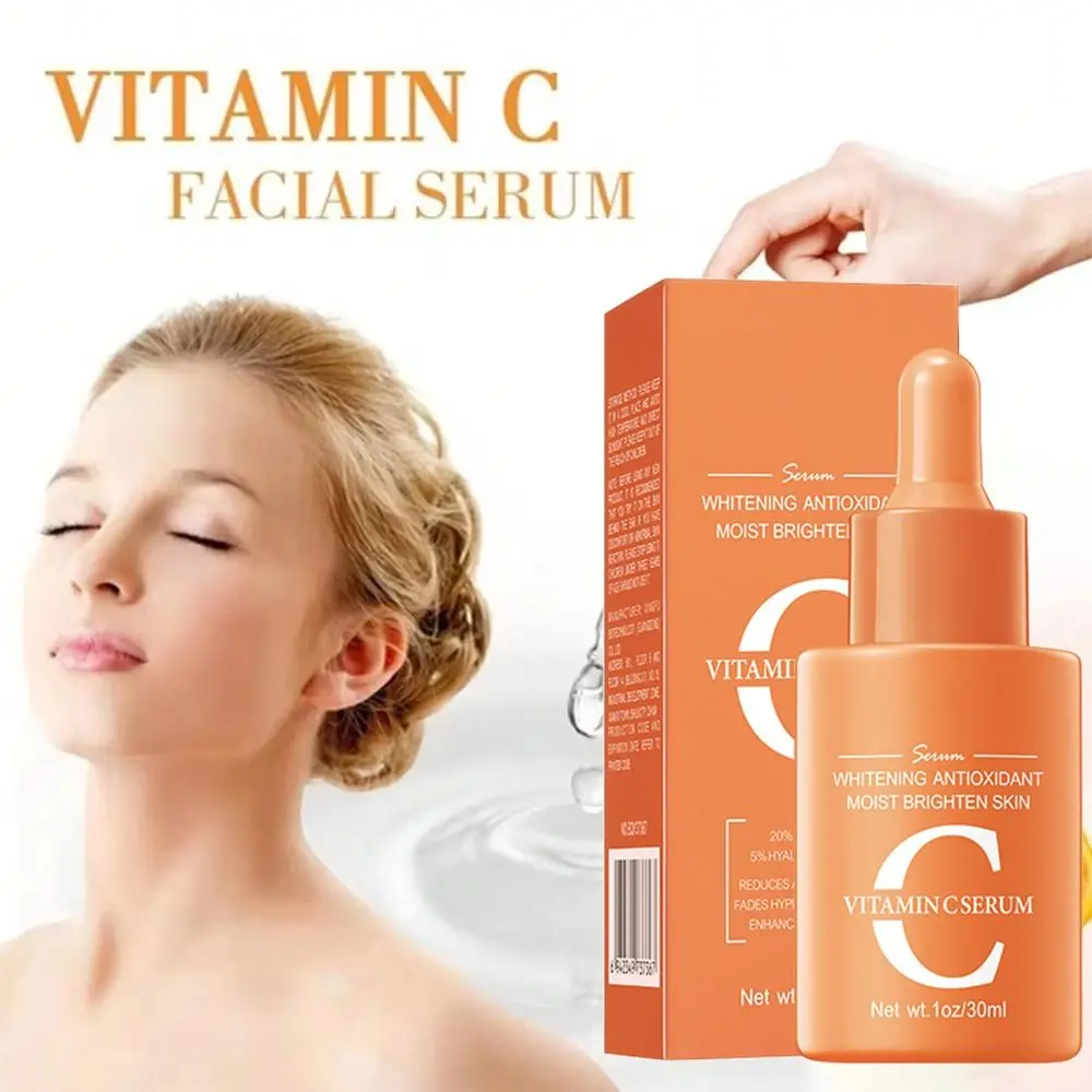 30ml Vitamin C Serum Fade Fine Lines Moisturizing Facial Essence Repair Dull Anti Wrinkle Skin Care Products for Face and Body