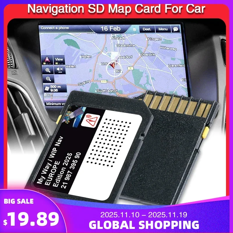 

for Citroen DS3 C3/C4/C5/C8 Picasso C3/C4 Berlingo My Way Sat Nav 16GB 2198739590 SD Card Navigation Update EU Morocco GPS maps