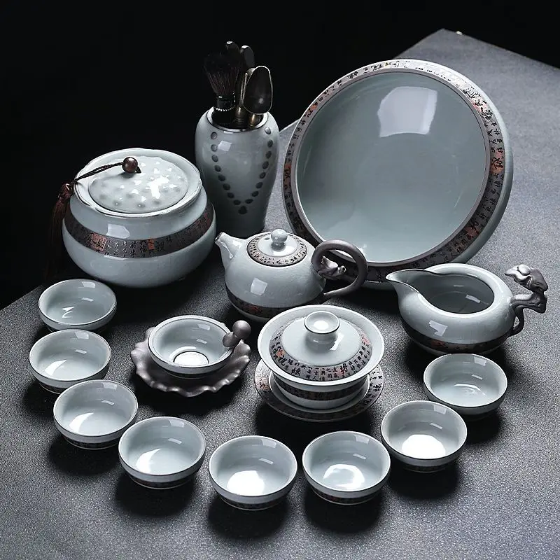 

Kung Fu Tea Set Home Living Room Japanese Simple Cup Teapot Teacups Teasea Tea Leakage Tea Ceremony