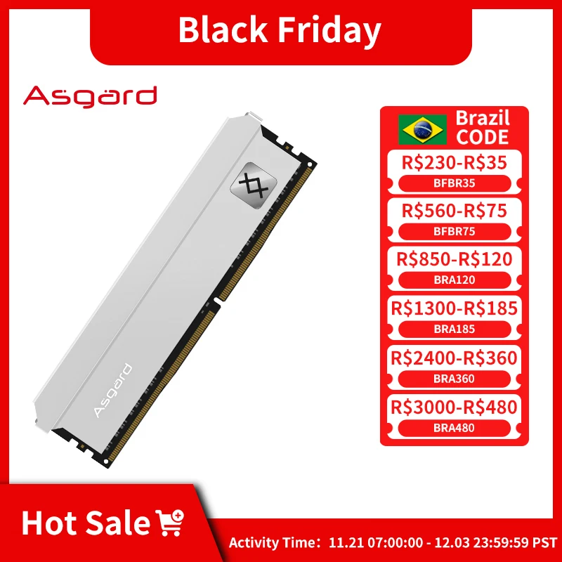 Asgard Freyr Series Memories DDR4 RAM 8GB 16GB 32GB 3200MHz 3600MHz Internal Memory Dual-channel for Desktop