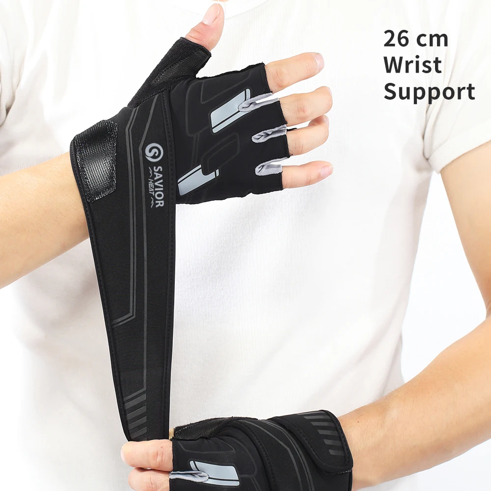 Gym Fitness Training Gloves for Men Women Body Building Half Finger Non-Slip Glove Wrist Support Weightlifting Sports 2023