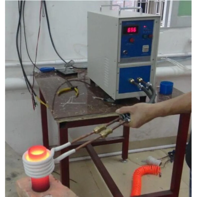 220V 15Kw Mini Induction Furnace For Melting 0.5-5 Kgs Gold Silver Brass Copper Iron With Fast Heating Speed