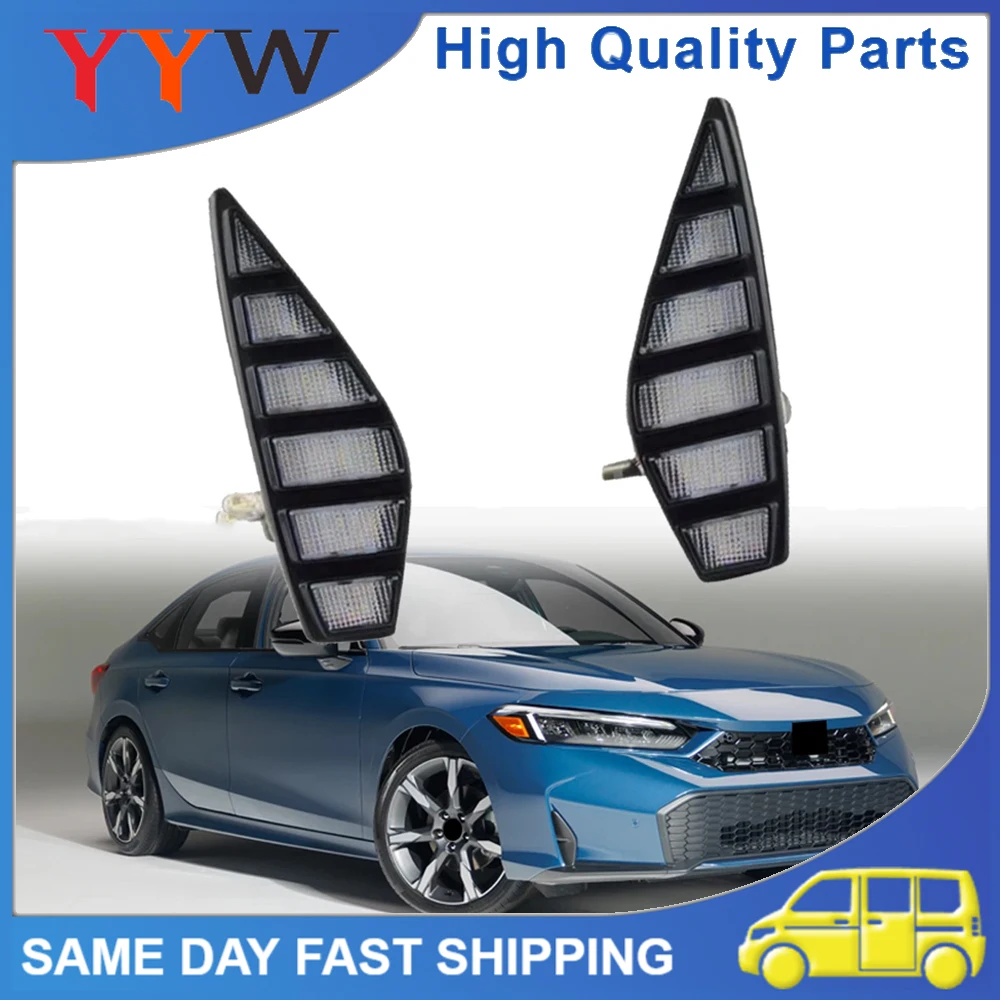 

1Pair Quality Car Daytime Running Lights Streamer Turn Signals Ice Blue DRL for Honda Civic 2025 Car Accessories